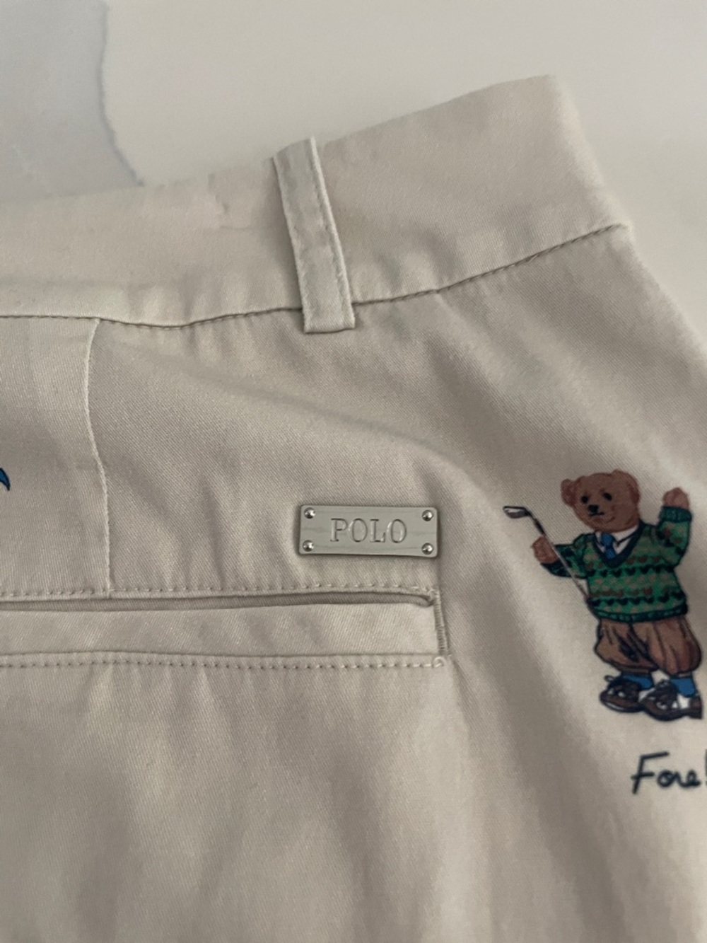 POLO Ralph Lauren global Cream Mini Skirt with Multicolor Golf Motif - Picture 5 of 12